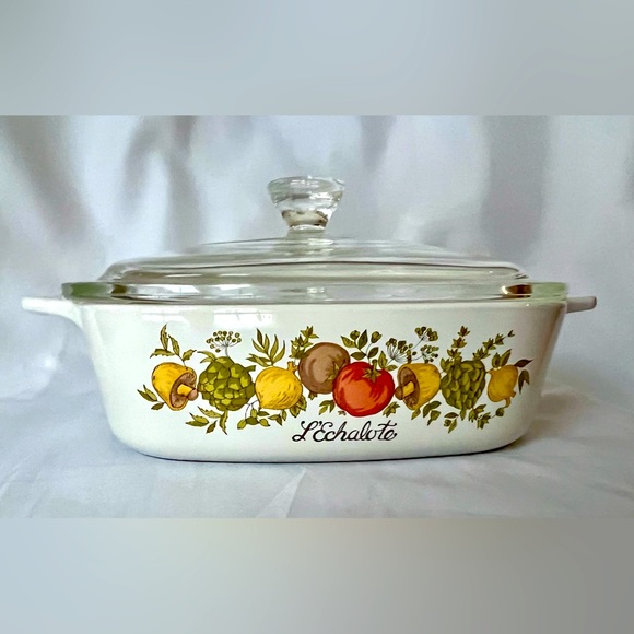 Corningware Vintage Spice of Life L’Echalote 1 Liter Casserole A-1-B Square Lid - Picture 14 of 14